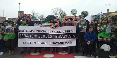 Akbelen İstanbul Dayanışmasından Doğa Savunucusu Esra Işık'ın Tutuklanmasına Tepki.