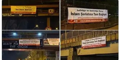 Ankara'da Şeriatçı Provokasyon Pankartları!