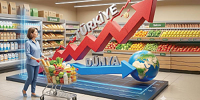Beş Yıllık Gıda Enflasyonu Bizde % 833 İken Dünya Ortalaması %101 Oldu.  