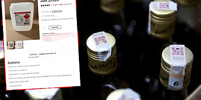 İnternette Bidonlarla Satılan Etil Alkollü Sahte İçkilere Dikkat!