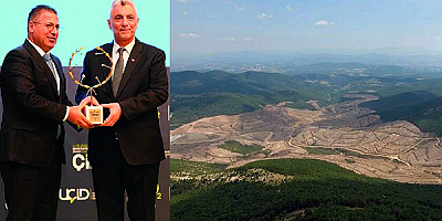 Ormanı Katleden TÜMAD Madencilik  ‘Yılın Çevreci’ Ödülü Aldı.